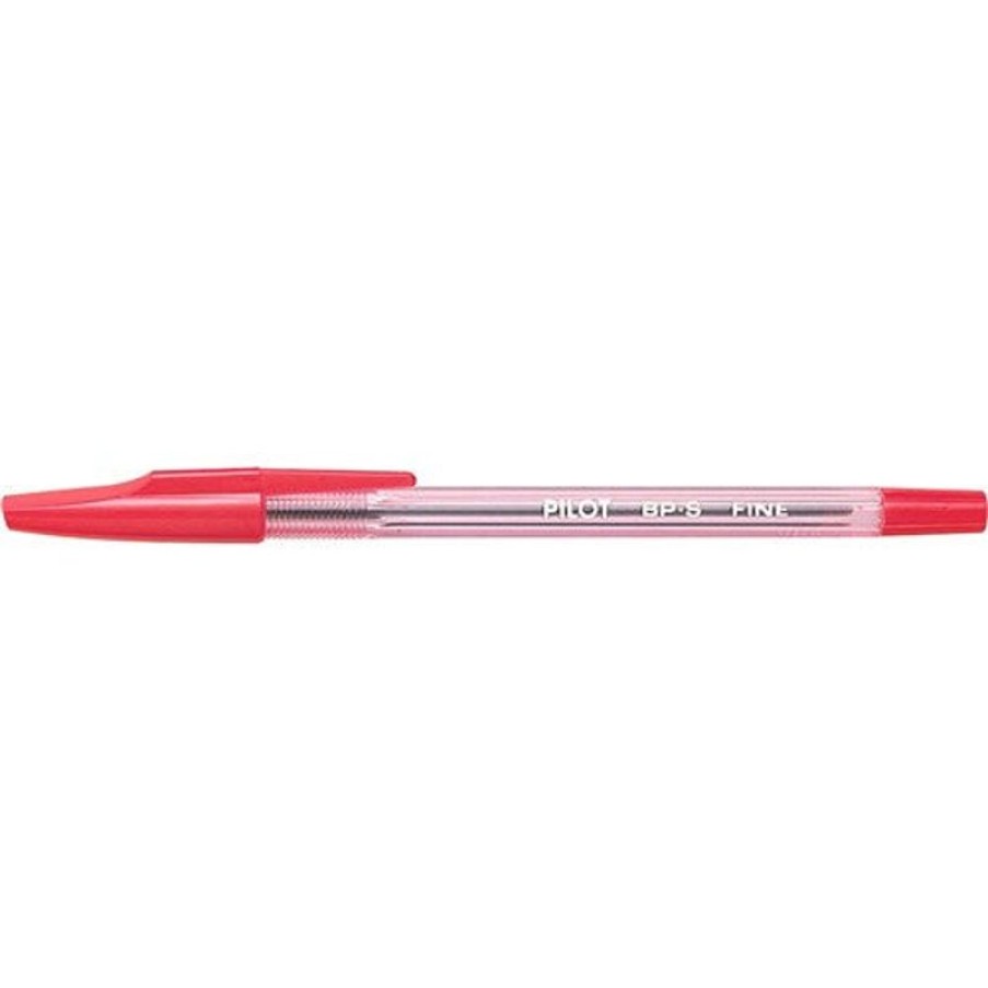 Pens | Pilot Pilot Bp-S Ballpoint Pen Fine 0.7Mm Red Box12