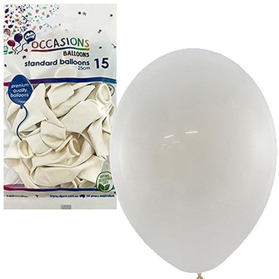 Telephones & Accessories | Alpen Alpen Balloons 25Cm White Pack Of 15