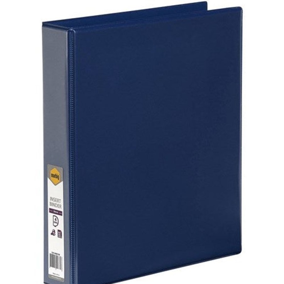 Binders & Folders | Marbig Marbig Clearview Insert Binder A4 4D Ring 38Mm Blue