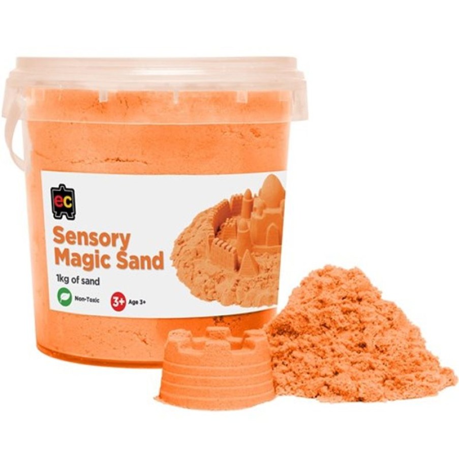 School Supplies/Art & Craft | EC Ec Sensory Magic Sand 1Kg Tub Orange