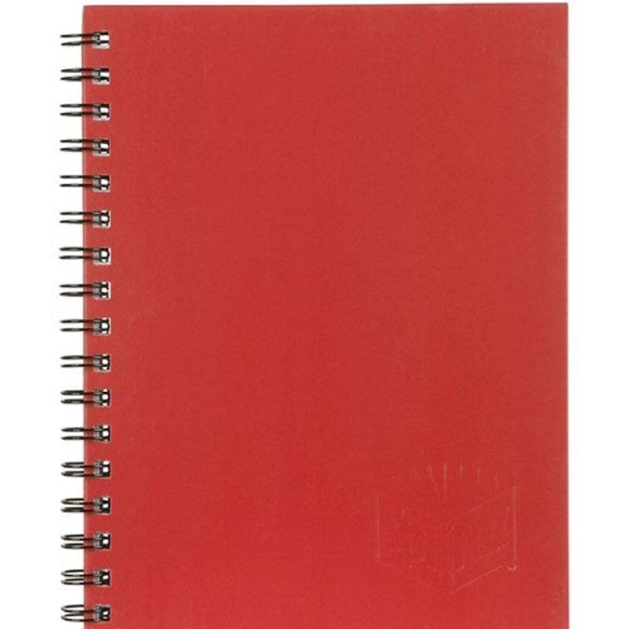 Paper, Post & Books/Books | Spirax Spirax 512 Hard Cover Notebook A4 Ruled 200 Page Side Opening Red