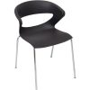 Chairs & Accessories | RapidLine Rapidline Taurus Chair 4 Leg Chrome Frame Poly Shell Black