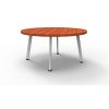 Office Furniture | RapidLine Rapidline Eternity Round Coffee Table 900D X 450Mmh Cherry Top White Base