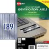 Telephones & Accessories | Avery Avery Heavy Duty Laser Labels Asset Tags Silver L6008 25.4X10 Mm 189Up 3780 Labels