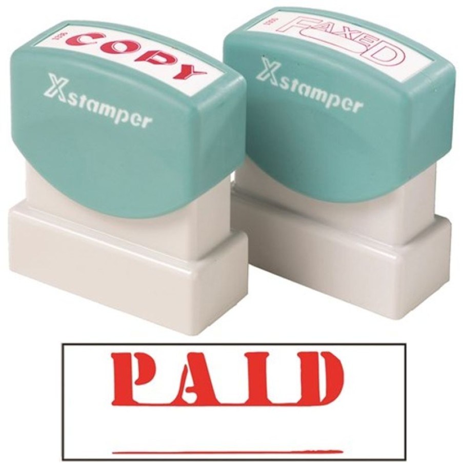 Stamps | Xstamper Xstamper Stamp Cx-Bn 1221 Paid Red