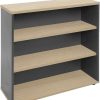 Storage | RapidLine Rapidline Rapid Worker Bookcase 2 Shelves 900W X 315D X 900Mmh Oak And Ironstone