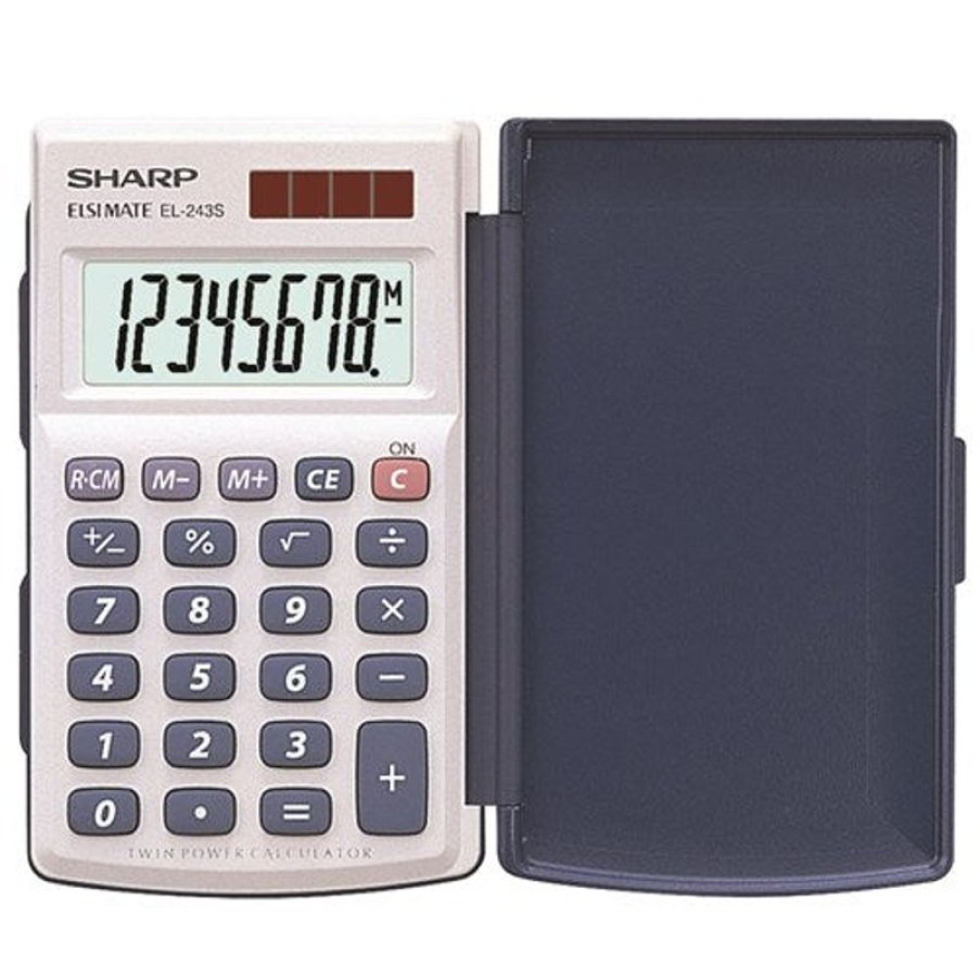 Calculators & Dictation | Sharp Sharp El-243S Pocket Calculator 8 Digit