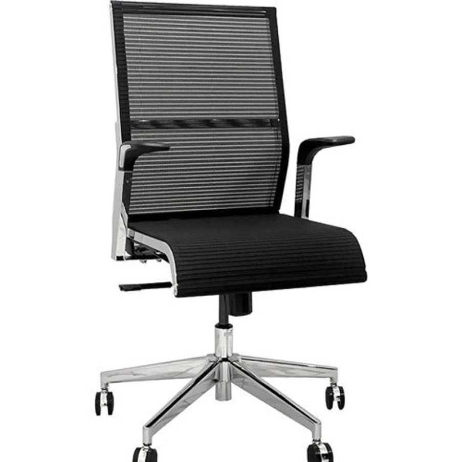 Chairs & Accessories | K2 Office K2 Ep Retro Executive Chair Medium Back Black Mesh