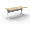 Office Furniture | RapidLine Rapidline Deluxe Rapid Span Straight Desk 1500W X 750D X 730Mmh Natural Oak/White