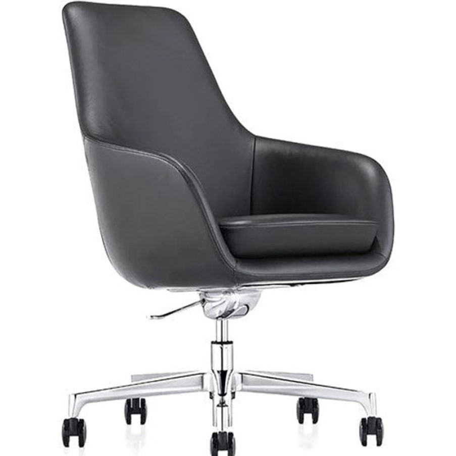 Chairs & Accessories | K2 Office K2 Nts Avalon Executive Chair Medium Back Black Pu