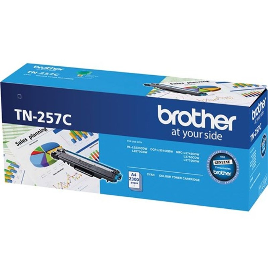 Telephones & Accessories | Brother Brother Tn-257C Toner Cartridge High Yield Cyan