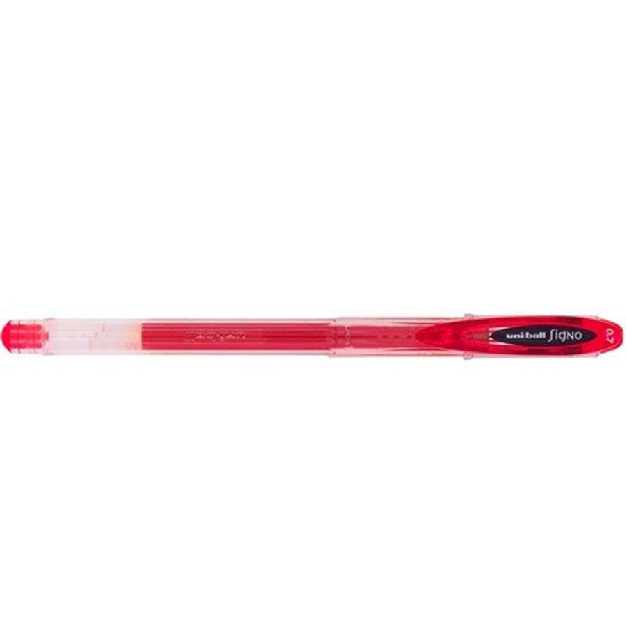 Pens | Uni-Ball Uni-Ball Um120 Signo Gel Rollerball Pen Fine 0.7Mm Red Box12