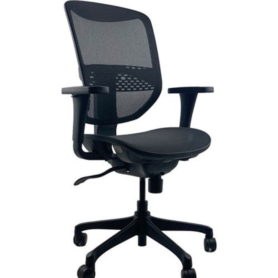 Chairs & Accessories | K2 Office K2 Ntr Smart One Executive Chair Mesh Back With Arms Black