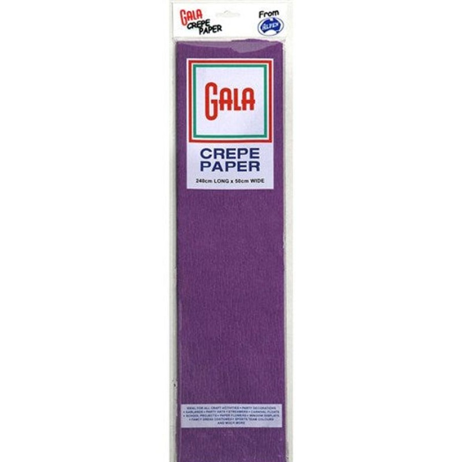 Telephones & Accessories | Alpen Alpen Gala Crepe Paper 240X50Cm Purple Pack Of 12