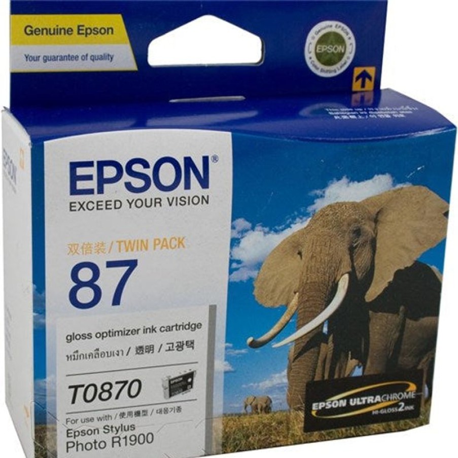 Inkjets | Epson Epson C13T087090 - T0870 Ink Cartridge High Yield Twin Gloss Optimiser