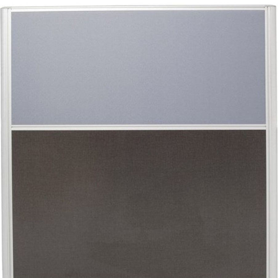 Office Furniture | RapidLine Rapidline Rapid Screen 1200W X 30D X 1250Mmh Grey Fabric / Ironstone Base