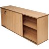 Office Furniture | RapidLine Rapidline Rapid Span Credenza 1800W X 450D X 730Mmh Lockable Sliding Doors Beech