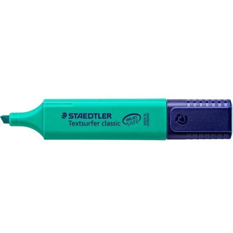 Markers & Highlighters | Staedtler Staedtler Classic Highlighter Chisel 1-5Mm Textsurfer Turquoise Box10