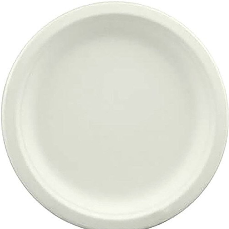 Cleaning & Safety/Kitchen | Earth Earth Eco Sugarcane Round Plate White 180Mm Pack Of 25