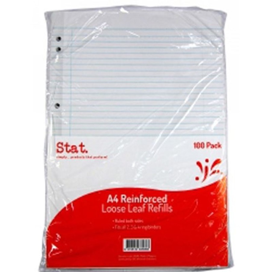 Labelling Machines & Accessories | Stat Stat Ruled Loose Leaf Refill A4 Pack Of 100