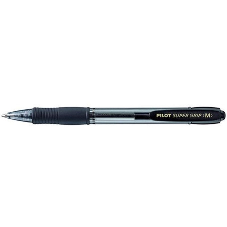 Pens | Pilot Pilot Bpgp-10R Supergrip Pen Retractable Medium 1Mm Black