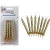 Telephones & Accessories | Alpen Alpen Birthday Candle Spiral Jumbo Gold Pack Of 8