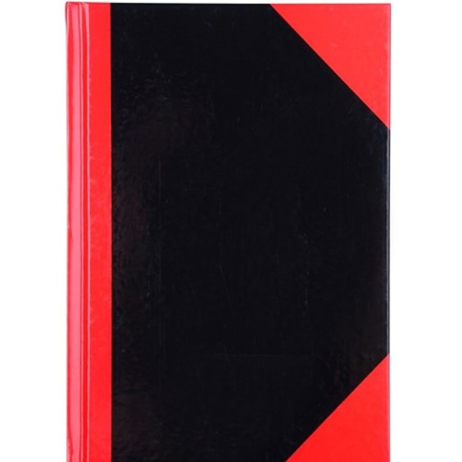 Paper, Post & Books/Books | Cumberland Cumberland Black & Red Notebook Gloss A5 200 Leaf