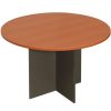 Office Furniture | RapidLine Rapidline Rapid Worker Round Table 900D X 730Mmh Cherry Top Ironstone Base