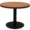 Office Furniture | RapidLine Rapidline Disc Base Coffee Table 600D X 450Mmh Cherry Top Black Base