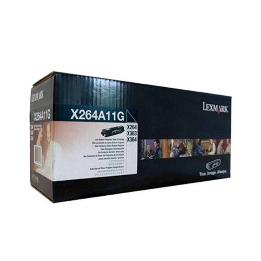 Toner | Lexmark Lexmark X264A11G Return Programme 3.5K Toner Cartridge Black