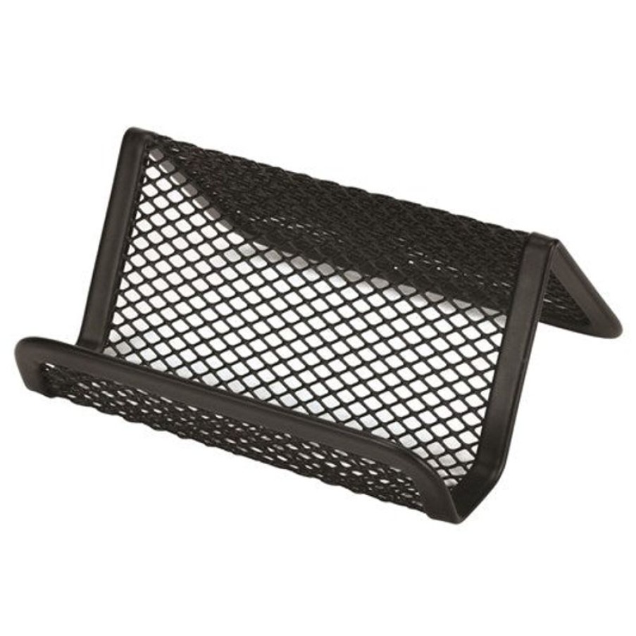 Desk Top Accessories | Esselte Esselte Mesh Business Card Holder Single Black