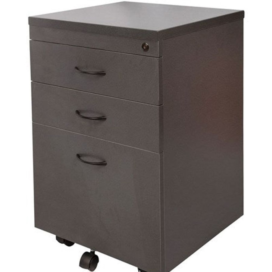 Office Furniture | RapidLine Rapidline Rapid Worker Mobile Pedestal 2 Drawer 1 File 465Wx 447D X 690Mmh Ironstone