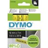 Labelling Machines & Accessories | Dymo Dymo D1 Label Cassette Tape 12Mmx7M Black On Yellow