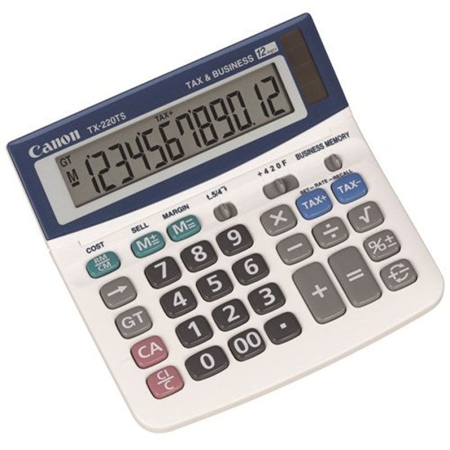 Telephones & Accessories | Canon Canon Tx-220Ts Desktop Calculator 12 Digit White