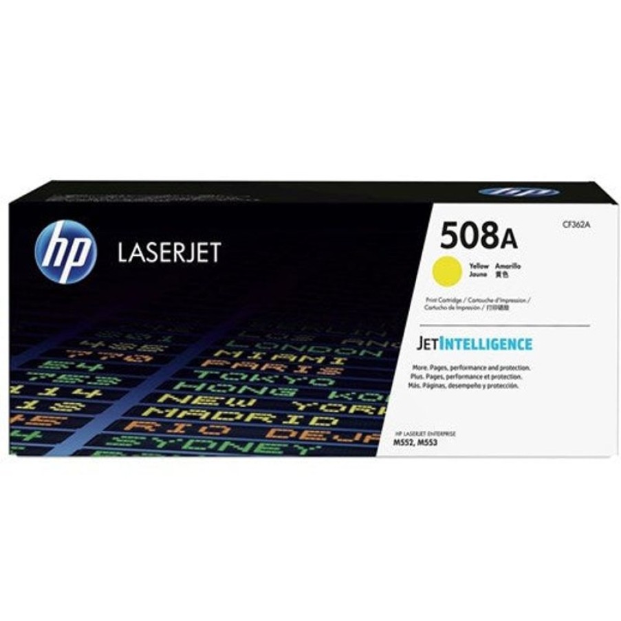 Toner | HP Hp 508A Laserjet Toner Cartridge Yellow Cf362A