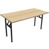 Office Furniture | RapidLine Rapidline Steel Frame Folding Table 1800W X 900D X 730Mmh Oak Top Black Frame