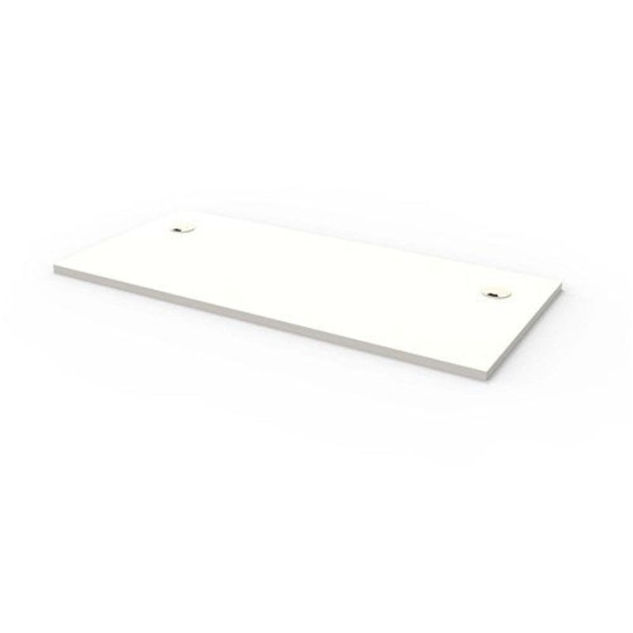 Office Furniture | RapidLine Rapidline Rectangle Desk Top Only 1500W X 700D X 25Mmh With 2 Cable Ports White