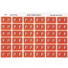 Telephones & Accessories | Avery Avery Alphabet Coding Label P Side Tab 25X38Mm Dark Orange Pack Of 180