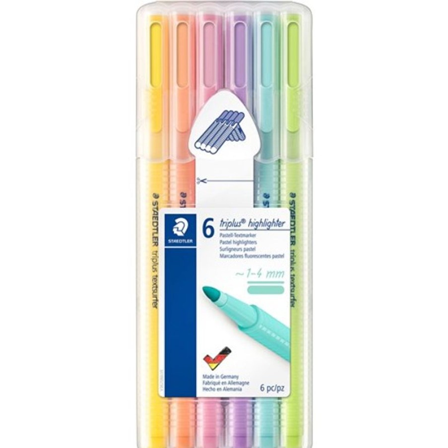 Markers & Highlighters | Staedtler Staedtler 362 Triplus Textsurfer Highlighters 1.0Mm Pastel Wallet Of 6