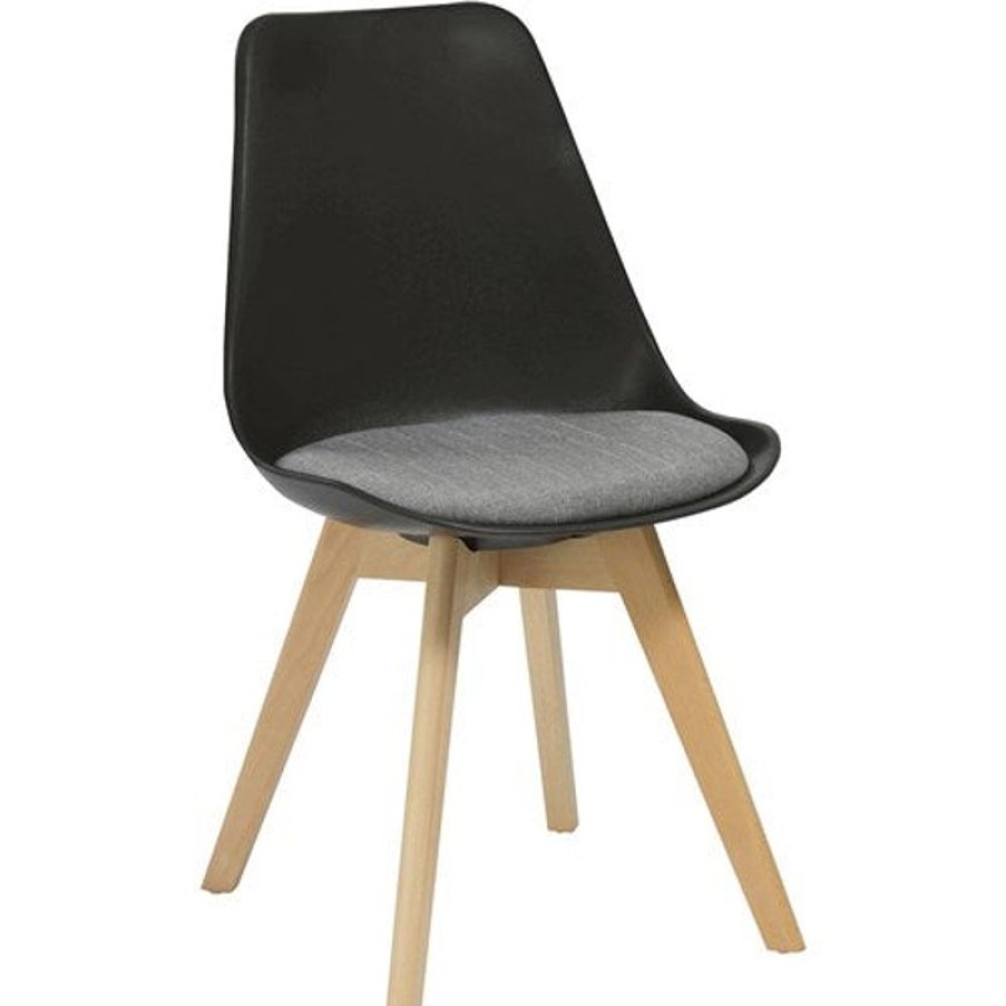 Chairs & Accessories | RapidLine Rapidline Virgo Chair Timber Leg Black