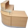 Office Furniture | RapidLine Rapidline Flow Reception Counter 2400/1600W X 800Dx 1160Mmh Beech