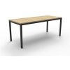 Office Furniture | RapidLine Rapidline Steel Frame Table 1500W X 750D X 730Mmh Oak Top Black Frame