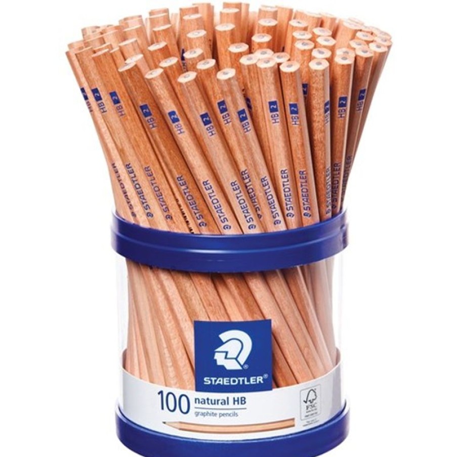 Pencils | Staedtler Staedtler Natural Graphite Pencils Hb Cup Of 100