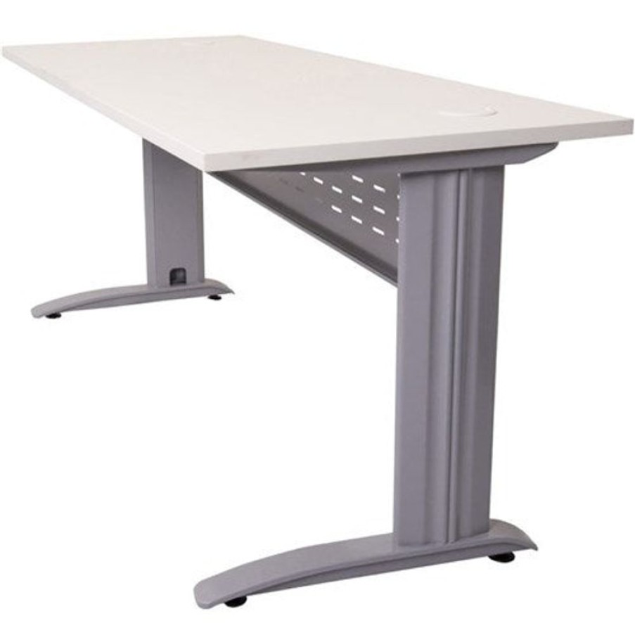 Office Furniture | RapidLine Rapidline Rapid Span Straight Desk 1500W X 700D X 730Mmh White/Silver