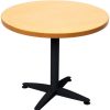 Office Furniture | RapidLine Rapidline 4 Star Round Table 1200D X 730Mmh Beech Top Black Base