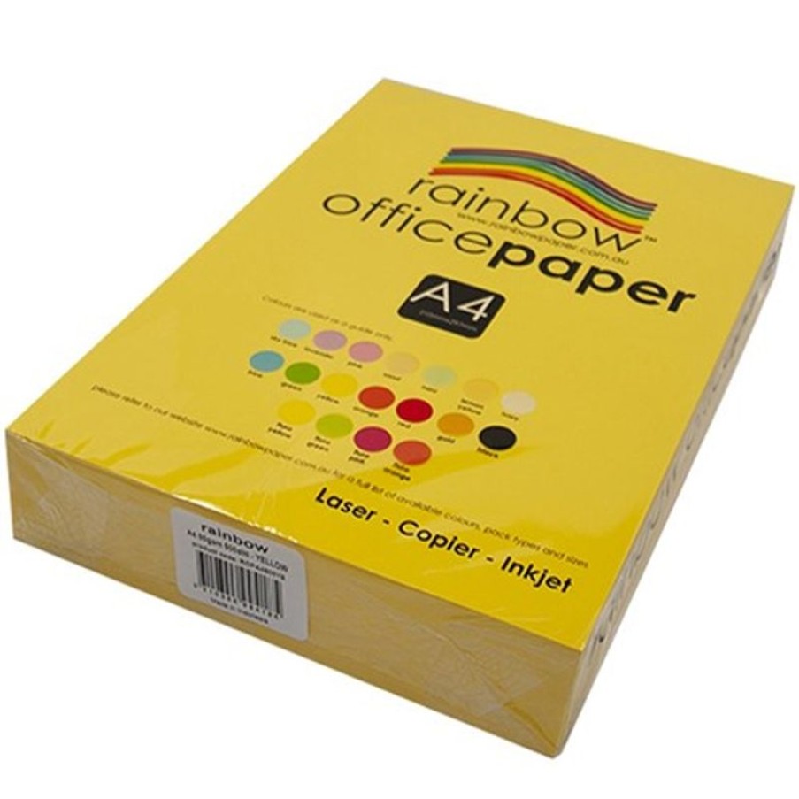 Telephones & Accessories | Rainbow Rainbow Office Copy Paper A4 80Gsm Yellow Ream Of 500