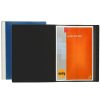 Binders & Folders | Marbig Marbig Clearview Display Book A4 50 Pocket Insertable Cover Black