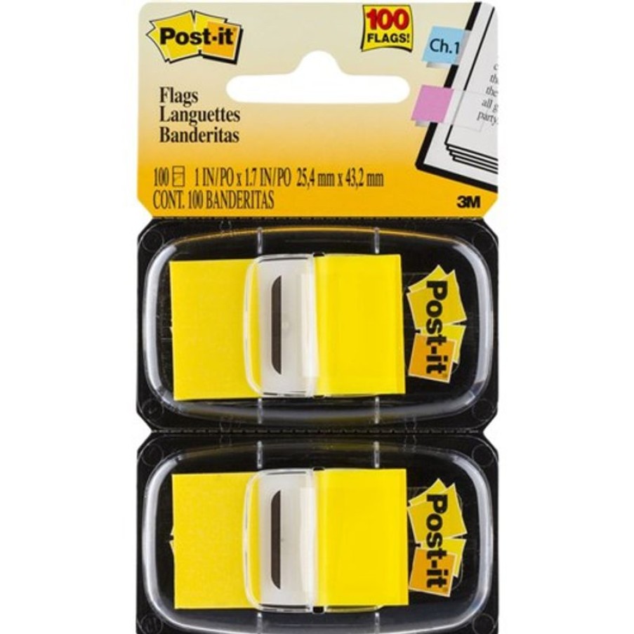 Notes & Flags | Post-It Post-It 680-Yw2 Flags Twin Pack 25X43Mm Yellow Pack Of 2