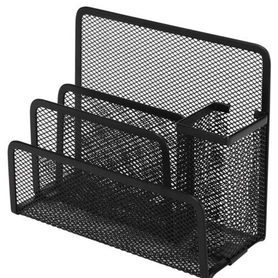 Desk Top Accessories | Esselte Esselte Mesh Desk Organiser Black