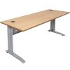 Office Furniture | RapidLine Rapidline Rapid Span Straight Desk 1800W X 700D X 730Mmh Beech/Silver